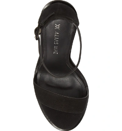 Shop Alias Mae Addax Sandal In Black Nubuck Leather