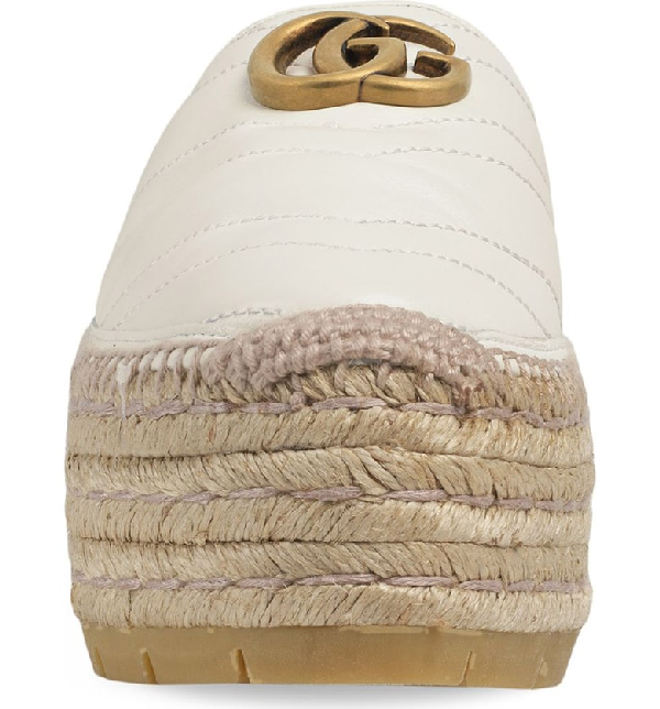 pilar platform espadrille mule gucci