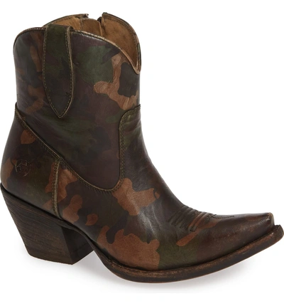 Shop Ariat Circuit Cruz Western Boot In Distressed Camouflage Leather