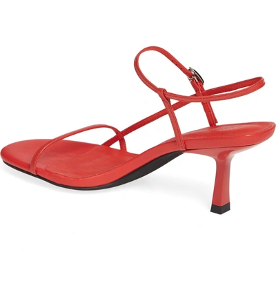 Shop Jeffrey Campbell Gallery Sandal In Red Leather