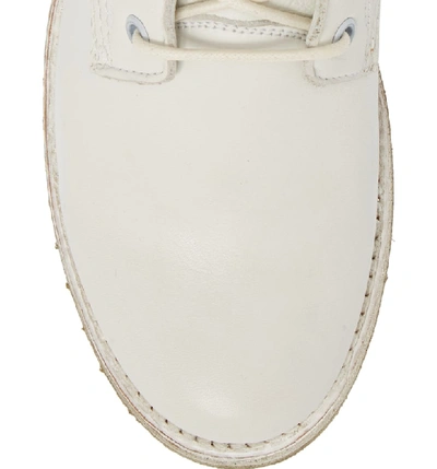 Shop Frye Veronica Combat Boot In White Leather