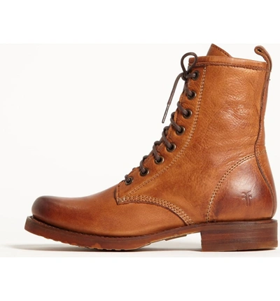 Shop Frye 'veronica Combat' Boot In Whiskey