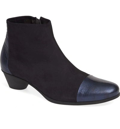 Shop Arche Cynqua Bootie In Nuit/ Basalt/ Lauze Nubuck