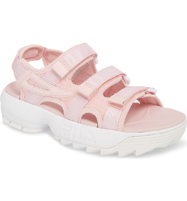 fila flip flops pink