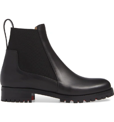 Christian Louboutin Marchacroche Leather Ankle Boots In Black ModeSens