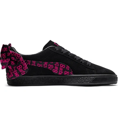 Shop Puma X Barbie Suede Classic Sneaker In  Black