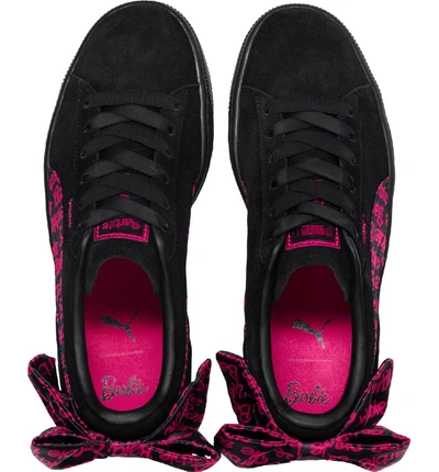 Shop Puma X Barbie Suede Classic Sneaker In  Black