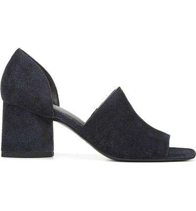 Shop Via Spiga Leah Sandal In Navy Suede