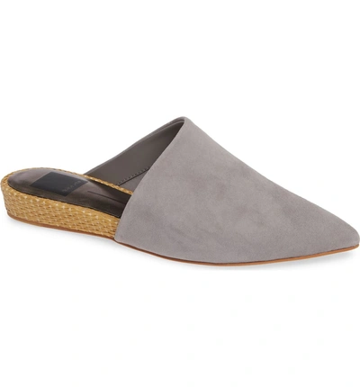 Shop Dolce Vita Ekko Asymmetrical Mule In Smoke Suede