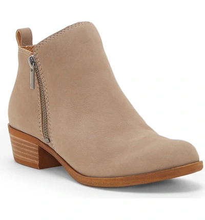 Shop Lucky Brand Basel Bootie In Chinchilla Suede
