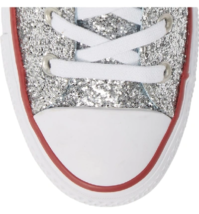 Shop Converse X Chiara Ferragni 70 Hi One Star Glitter Platform Sneaker In Silver Glitter