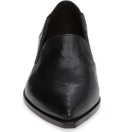 Shop Frye Kenzie Venetian Flat In Black Leather