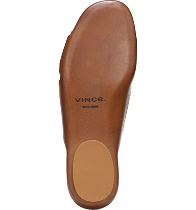 Shop Vince Tamara Cross Strap Slide Sandal In Cognac
