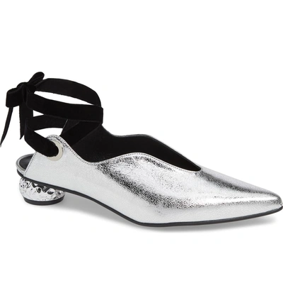 Shop Yuul Yie Reve Slingback Mule In Silver