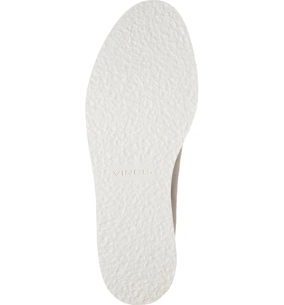 Shop Vince Sanders Slip-on Sneaker In Pewter/ White Leather