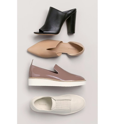 Shop Vince Sanders Slip-on Sneaker In Pewter/ White Leather