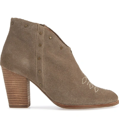 Shop Ariat Kaelyn Bootie In Taupe Suede