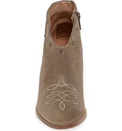 Shop Ariat Kaelyn Bootie In Taupe Suede
