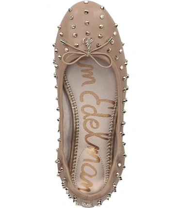 Shop Sam Edelman Fanley Ballet Flat In Classic Nude Nappa Leather