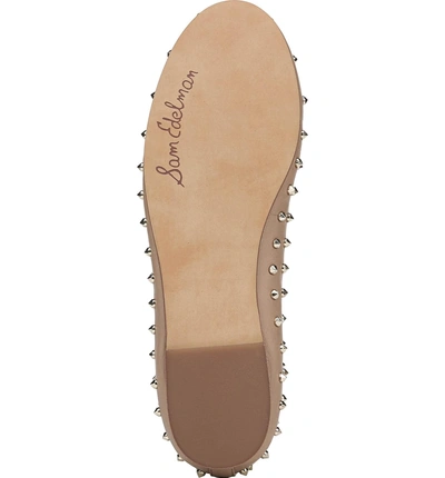 Shop Sam Edelman Fanley Ballet Flat In Classic Nude Nappa Leather