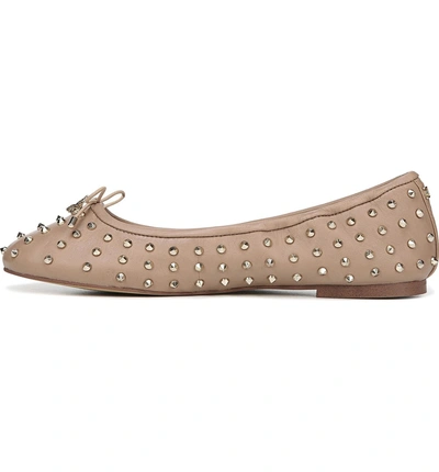 Shop Sam Edelman Fanley Ballet Flat In Classic Nude Nappa Leather