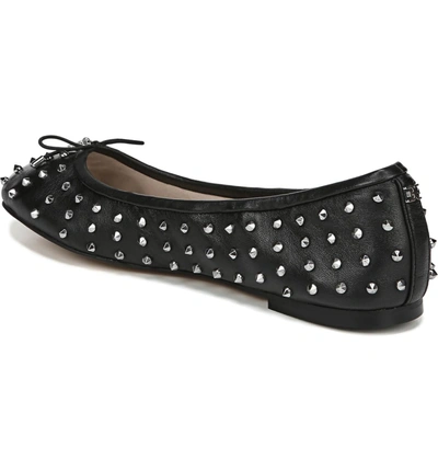 Shop Sam Edelman Fanley Ballet Flat In Black Leather