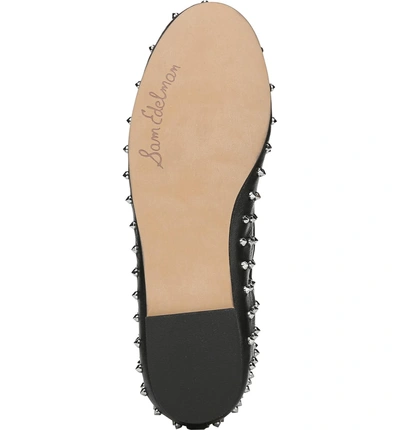 Shop Sam Edelman Fanley Ballet Flat In Black Leather