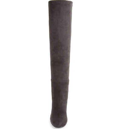 Shop Stuart Weitzman Eloise 75 Over The Knee Boot In Asphalt