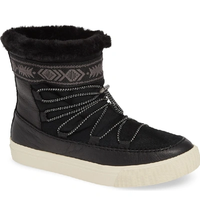 Shop Toms Alpine Boot In Black Leather