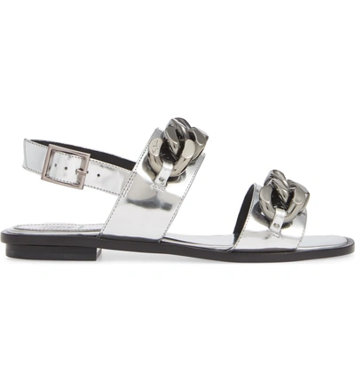 Shop Tory Burch Adrien Chain Sandal In Silver