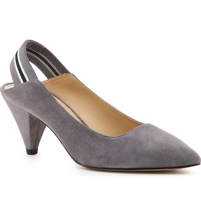 Shop Botkier Cobble Hill Slingback Pump In French Grey Suede