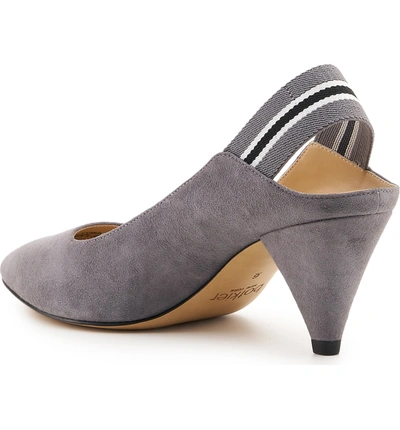 Shop Botkier Cobble Hill Slingback Pump In French Grey Suede