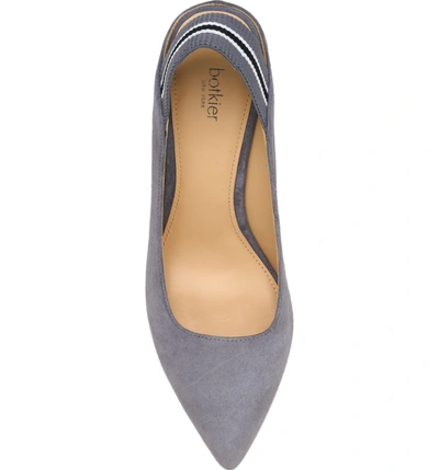 Shop Botkier Cobble Hill Slingback Pump In French Grey Suede