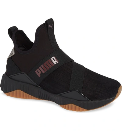 Puma defy mid luxe cheap black