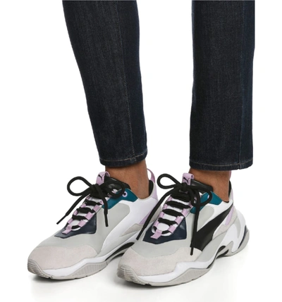 Shop Puma Thunder Electric Sneaker In Deep Lagoon/ Orchid Bloom
