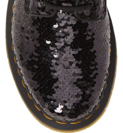 Shop Dr. Martens' 1460 Pascal Flip Sequin Boot In Black Sequin