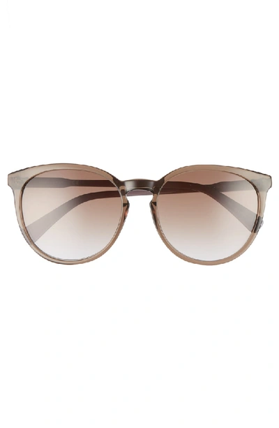 Shop Longchamp 56mm Round Sunglasses In Turtledove Violet