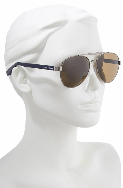 Shop Marc Jacobs 60mm Aviator Sunglasses - Blue