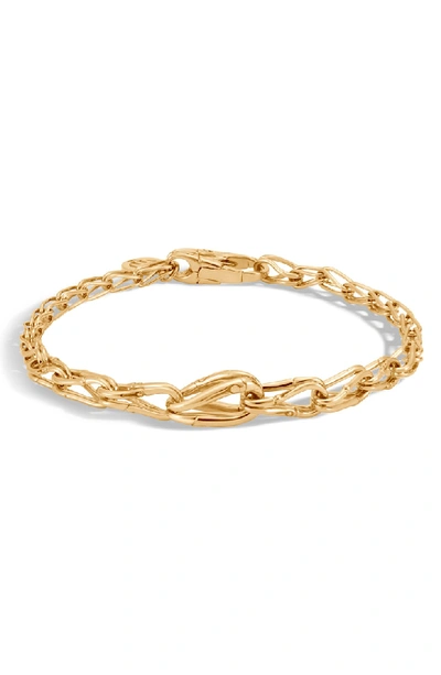 Shop John Hardy Bamboo 18k Gold Graduated Link Bracelet