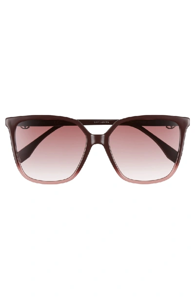 Shop Fendi 57mm Sunglasses - Cherry