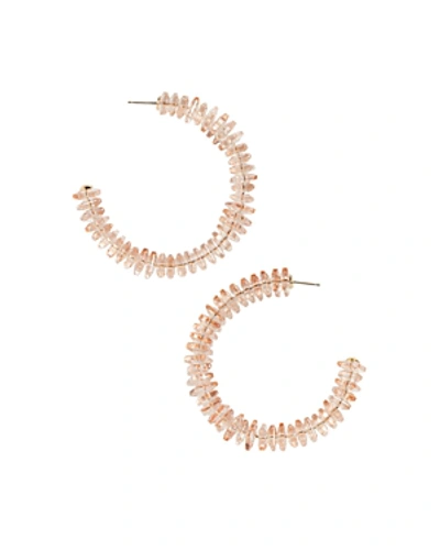 Shop Baublebar Caylie Hoop Earrings In Pink