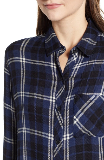 Shop Rails Hunter Plaid Shirt In Navy Almond Tinsel