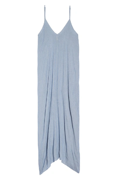 Shop Elan Cover-up Maxi Dress In Blue Stripe