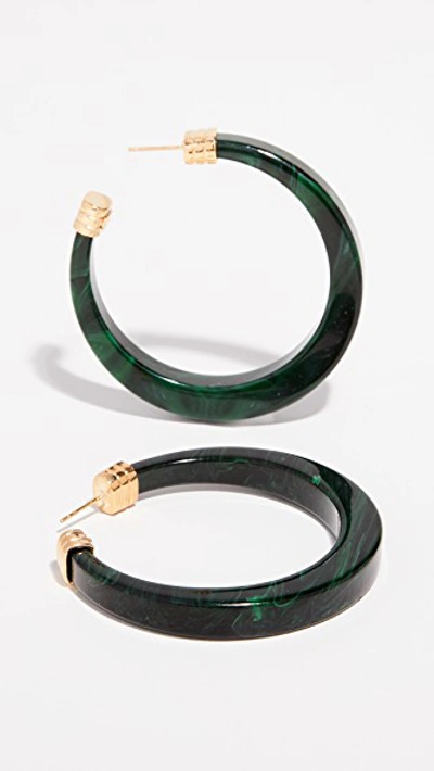 Bo Caftan Oval Acetate Hoop Earrings