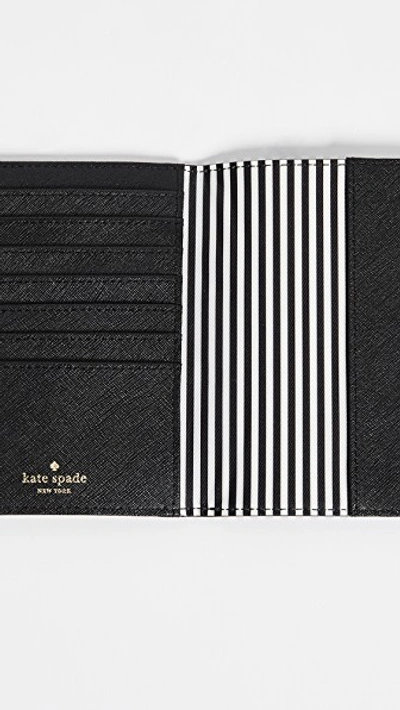 Shop Kate Spade Passport Holder In Black