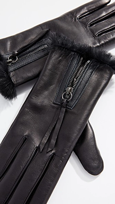 Shop Agnelle Marina Gloves In Black