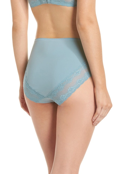 Shop Natori Bliss Perfection French Cut Briefs In Smoke Blue