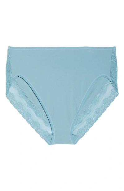Shop Natori Bliss Perfection French Cut Briefs In Smoke Blue