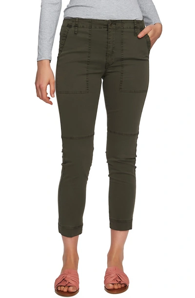 Shop 1.state Patch Pocket Twill Pants In Olive Earth