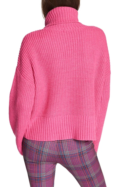 Shop Sanctuary Cowl Neck Shaker Sweater In Heather Street Pink